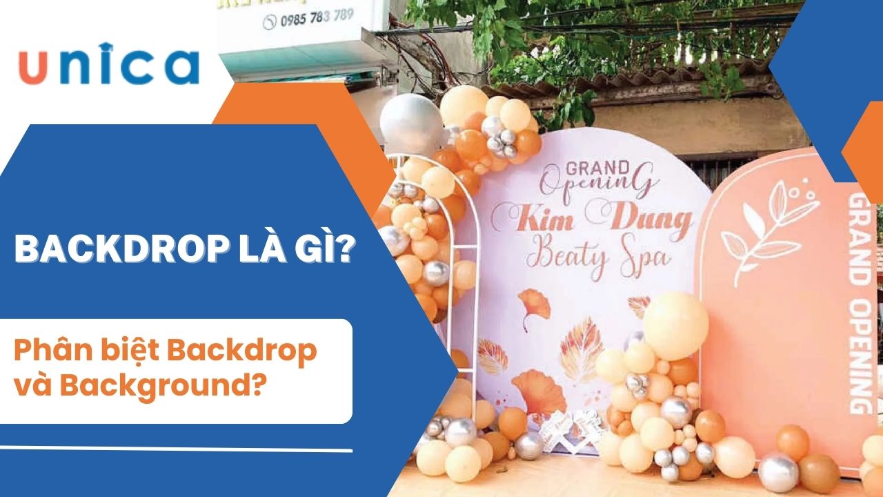 Backdrop là gì? Sự khác nhau giữa Backdrop và Background