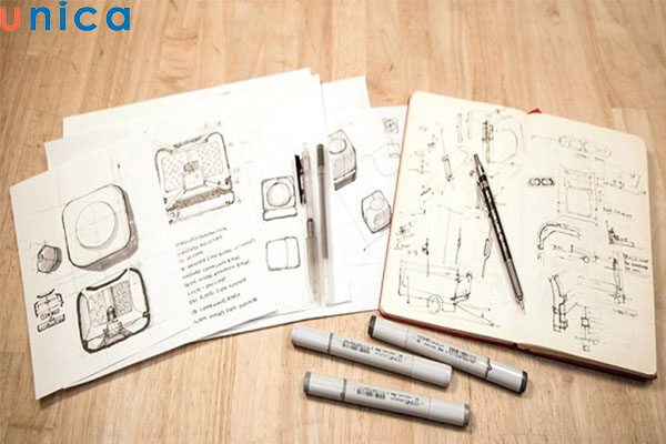Sketch giúp tạo bố cục và khung sườn trong thiết kế