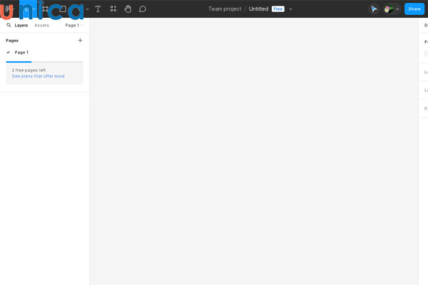 Sử dụng các công cụ được tích hợp sẵn trên Figma để thiết kế