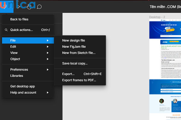 Tiến hành lưu thiết kế