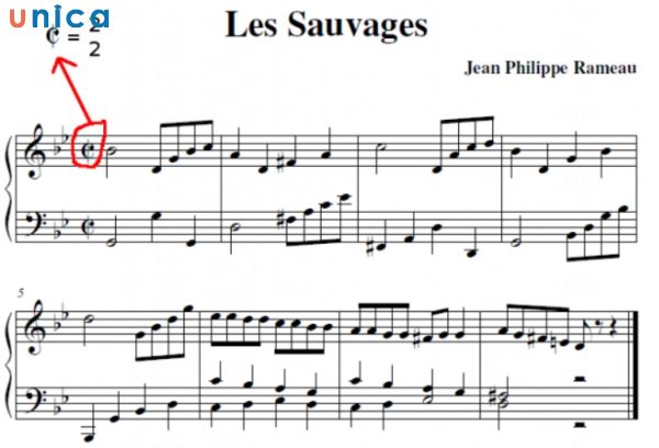 Les Sauvages là bài hát có nhịp 2/2