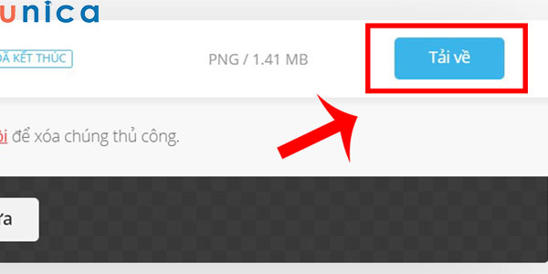 Tải file đã chuyển đổi về máy