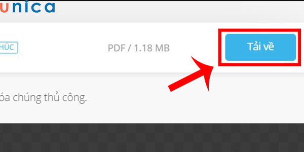 Tải file đuôi PDF đã chuyển đổi về máy