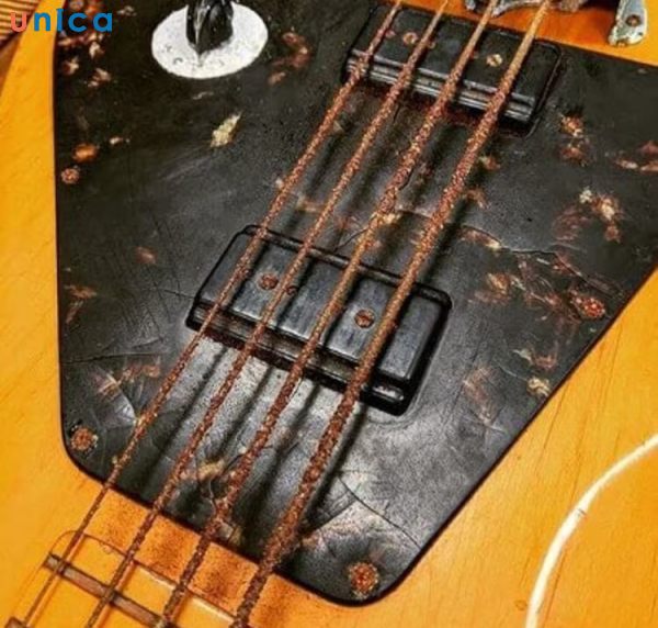 Dây đàn bị gỉ sét là dấu hiệu sắp bị đứt