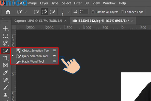 Chọn một trong 3 chế độ để khoanh vùng áo