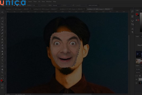 Điều chỉnh Opacity lên lại mức 100%
