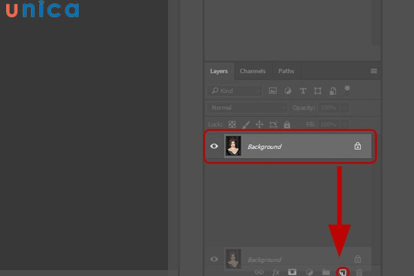 Thao tác tạo bản sao cho tấm hình