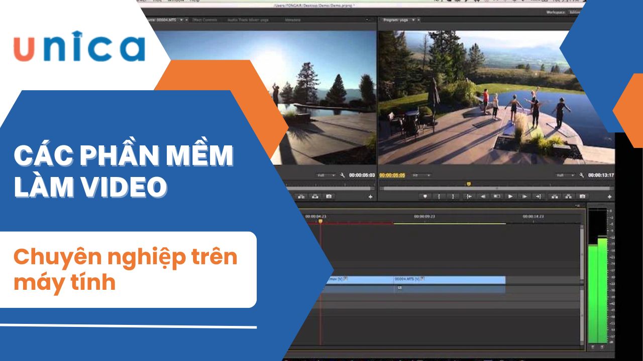 Các phần mềm làm video chuyên nghiệp trên máy tính