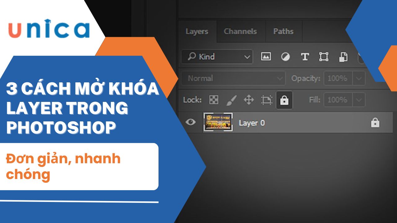 3 cách mở khóa layer trong photoshop đơn giản, nhanh chóng