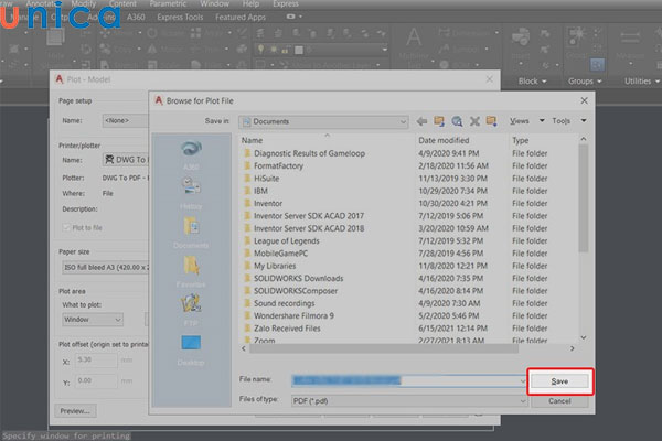 nhấn lưu là hoàn thành cách xuất pdf hàng loạt trong cad
