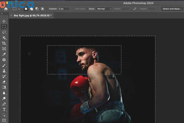 Kết quả đảo ngược vùng chọn