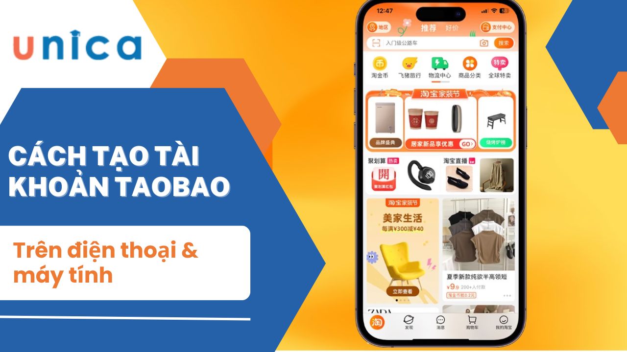 Cách tạo tài khoản Taobao trên điện thoại & máy tính