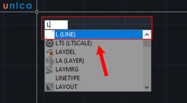 Nhập lệnh L sau đó nhấn Enter