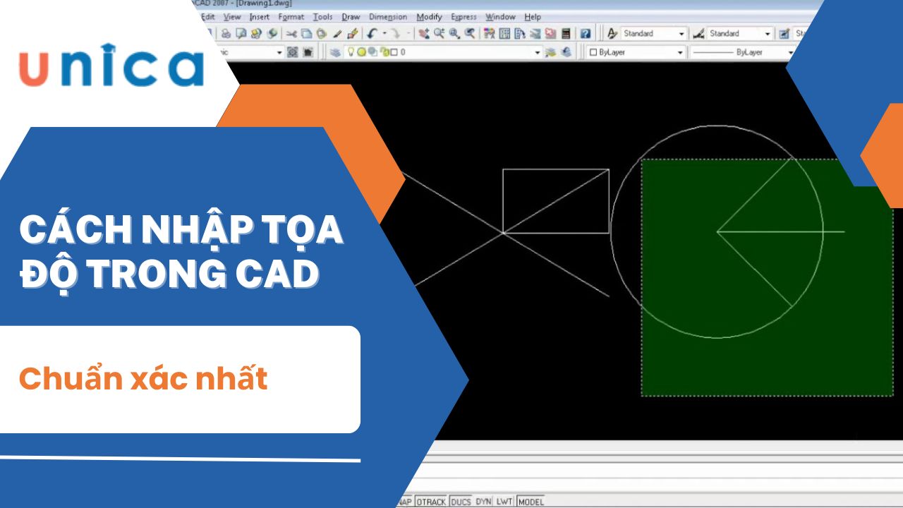 Hướng dẫn 3 cách nhập tọa độ trong Cad kèm ví dụ minh họa