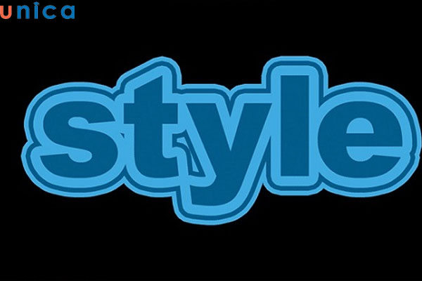 Mẫu tạo viền nhiều lớp quanh chữ