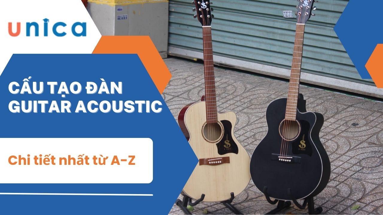 Cấu tạo đàn guitar acoustic chi tiết nhất từ A-Z