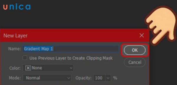 Nhấn OK để xác nhận