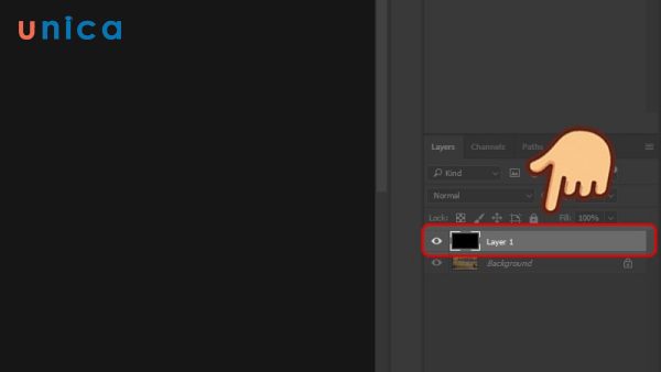 Tô đen layer vừa tạo