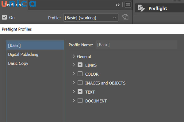 Tính năng Preflight vô cùng hữu ích giúp bạn giải quyết các lỗi kỹ thuật trong bố cục