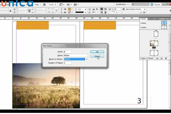 Công cụ Master Pages