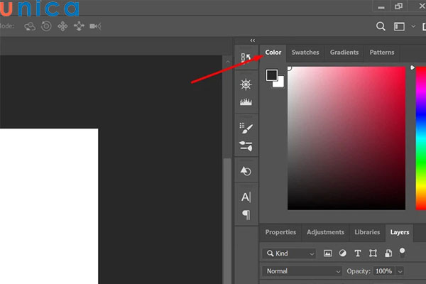 Chọn Color để thiết lập màu nền cho layer
