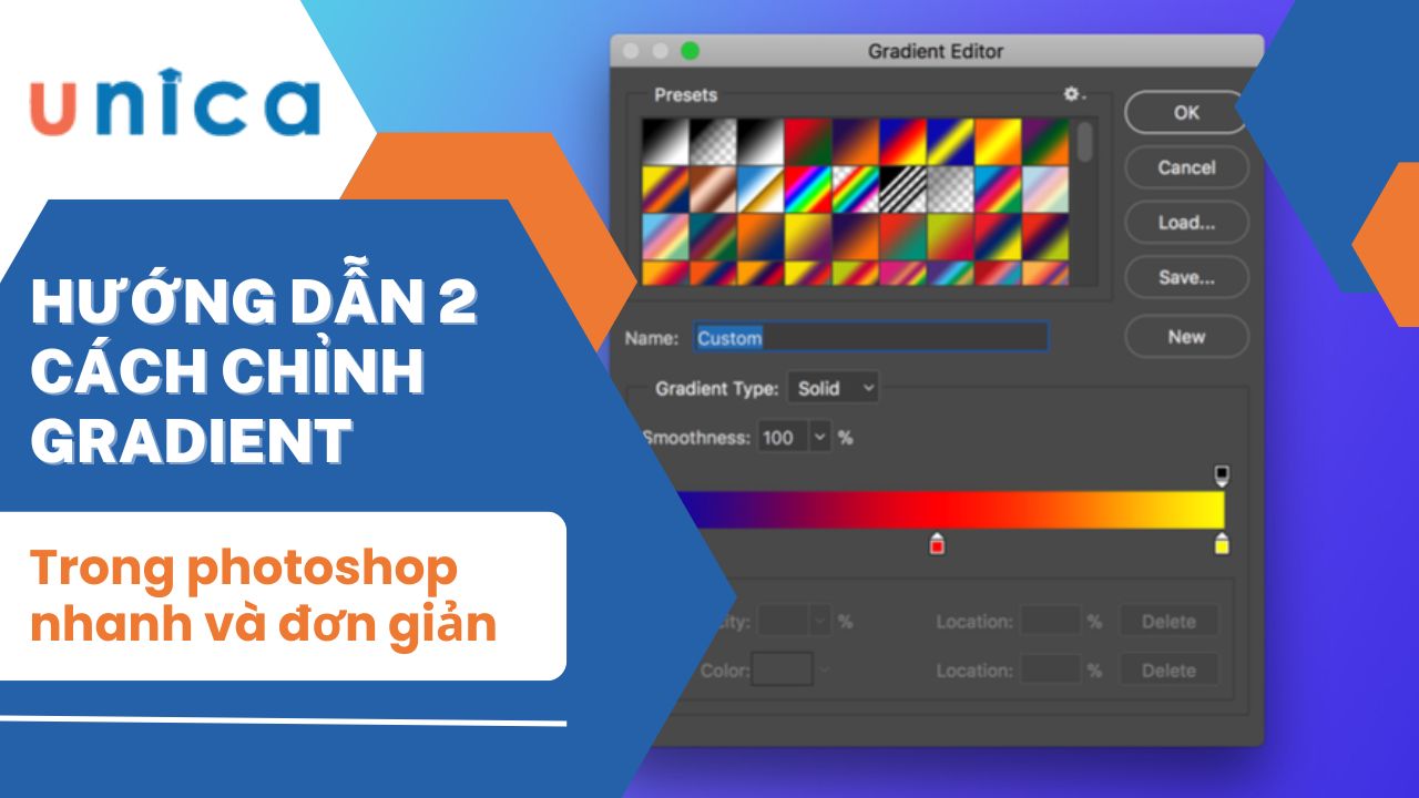 Hướng dẫn 2 cách chỉnh gradient trong photoshop nhanh và đơn giản