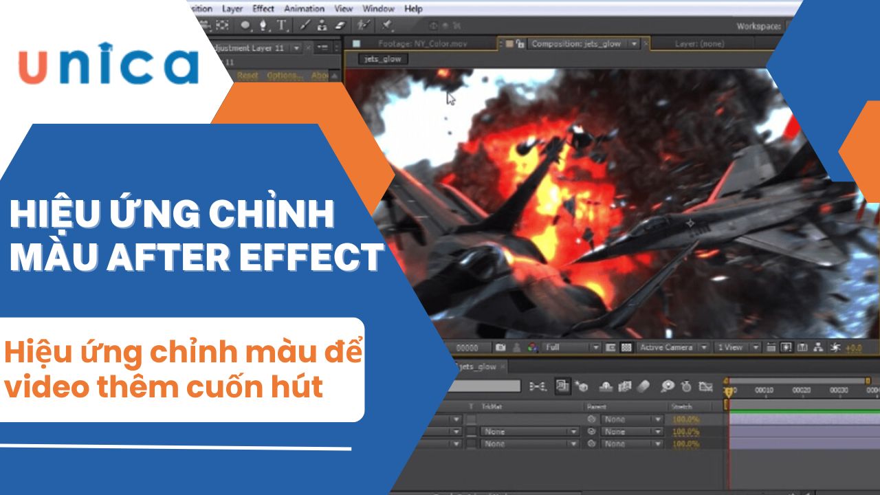 Hiệu ứng chỉnh màu trong After Effect giúp video thêm cuốn hút