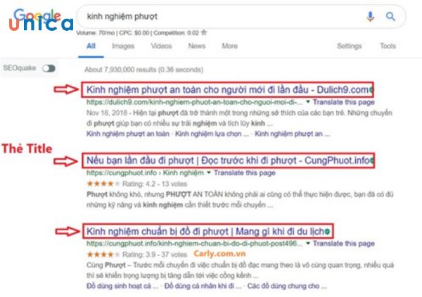 Độ dài Title chuẩn SEO