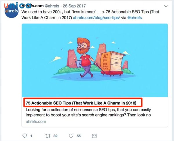 Thẻ title với mạng xã hội