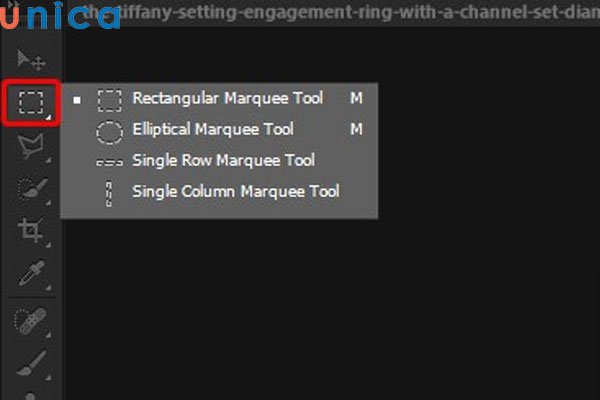 Chọn công cụ Marquee Tool
