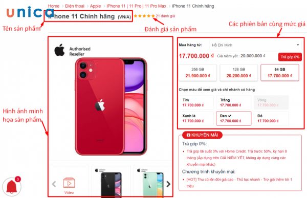 Bài viết chuẩn seo trang sản phẩm
