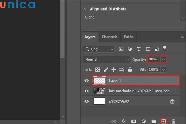 Điều chỉnh độ mờ