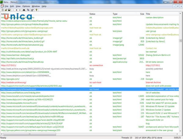 Xenu’s Link Sleuth là một công cụ miễn phí lâu đời và đáng tin cậy cho việc kiểm tra liên kết hỏng trên các trang web