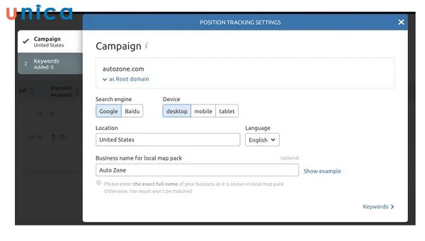 Chọn các tùy chọn