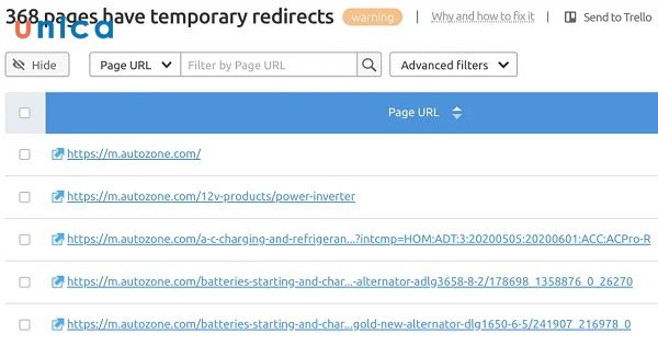 Redirect tạm thời (Temporary redirect)
