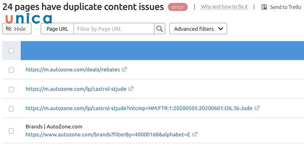 Nội dung trùng lặp trên website có thể làm giảm khả năng xếp hạng của bạn trên các công cụ tìm kiếm