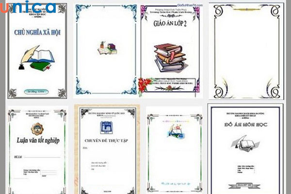 Mẫu tạo khung viền trong Word để làm trang bìa