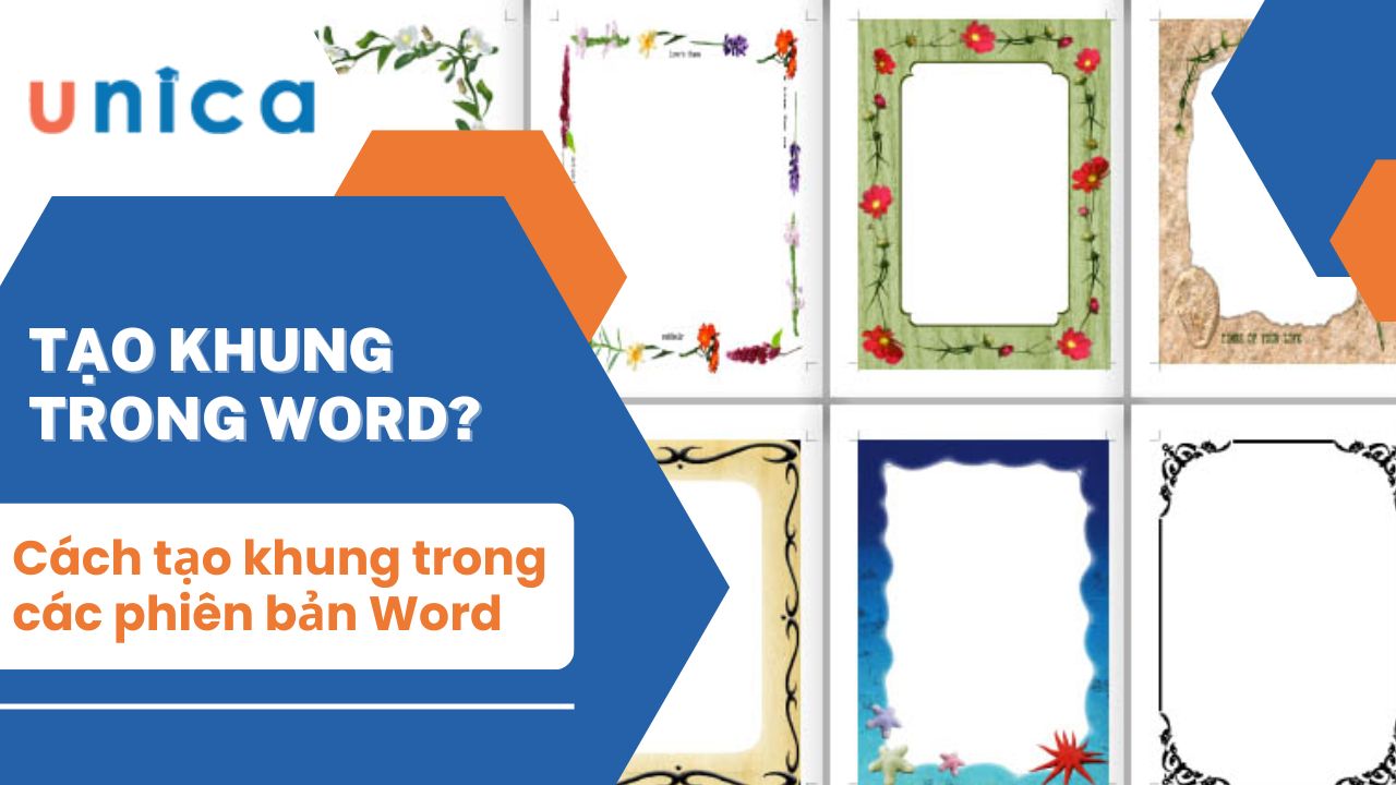 4 Cách tạo khung trong word cho cả trang và đoạn văn bản