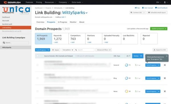 Link Building Tool cho phép bạn tìm kiếm liên kết