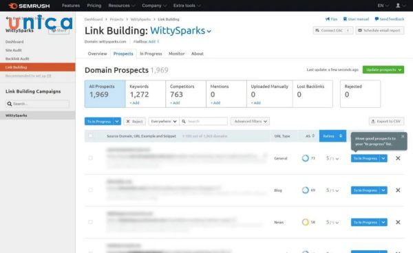 Link Building Tool cho phép bạn tìm kiếm liên kết