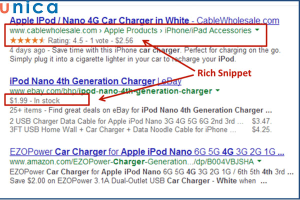 Rich Snippets có vai trò quan trọng trong việc làm nổi bật website