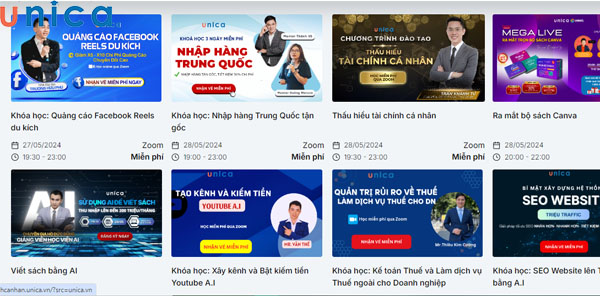Ví dụ về trang được thiết kế theo cấu trúc Silo