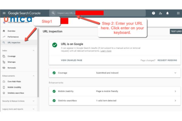 Sử dụng Google Search Console tăng tốc độ index