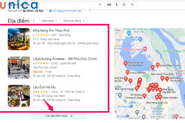 Sử dụng Google Maps giúp tối ưu việc tìm kiếm website trên Google