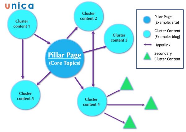 Cấu trúc của topic cluster seo