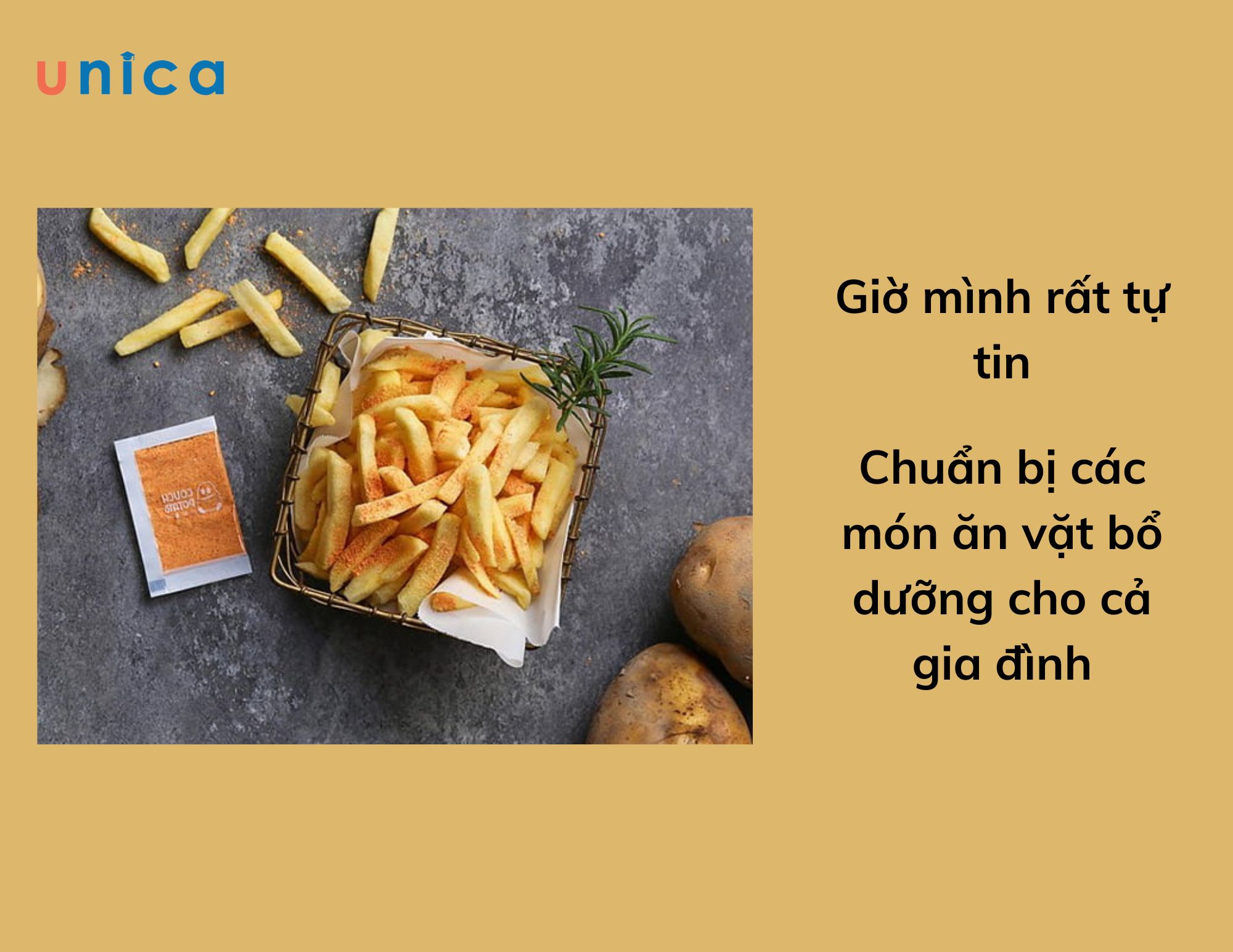 Giờ mình rất tự tin chuẩn bị các món ăn vặt bổ dưỡng cho cả gia đình