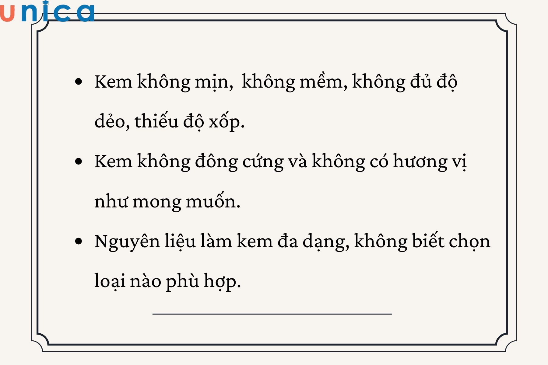 Khó khăn trong quá trình làm kem