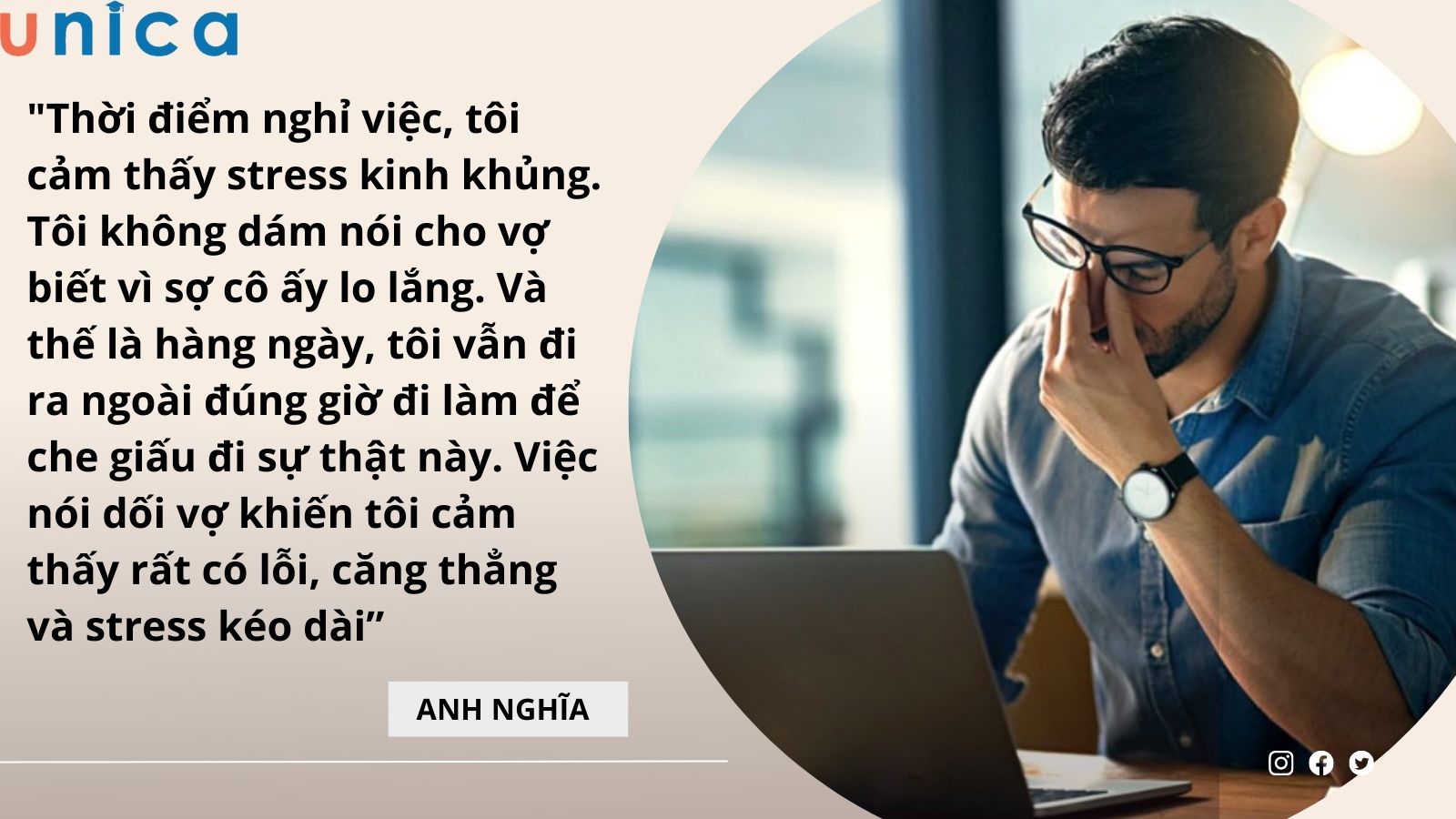 stress kéo dài vì thất nghiệp