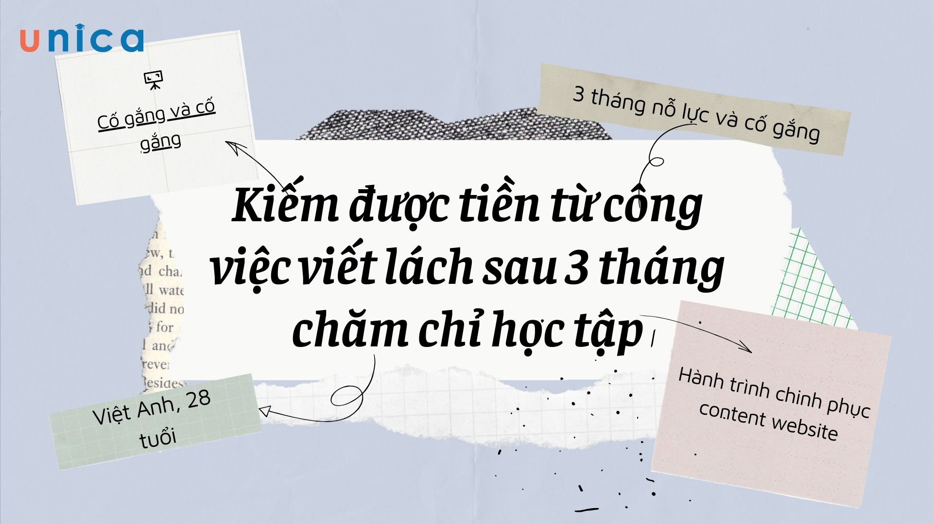 Kiếm được tiền từ công việc viết lách sau 3 tháng chăm chỉ học tập