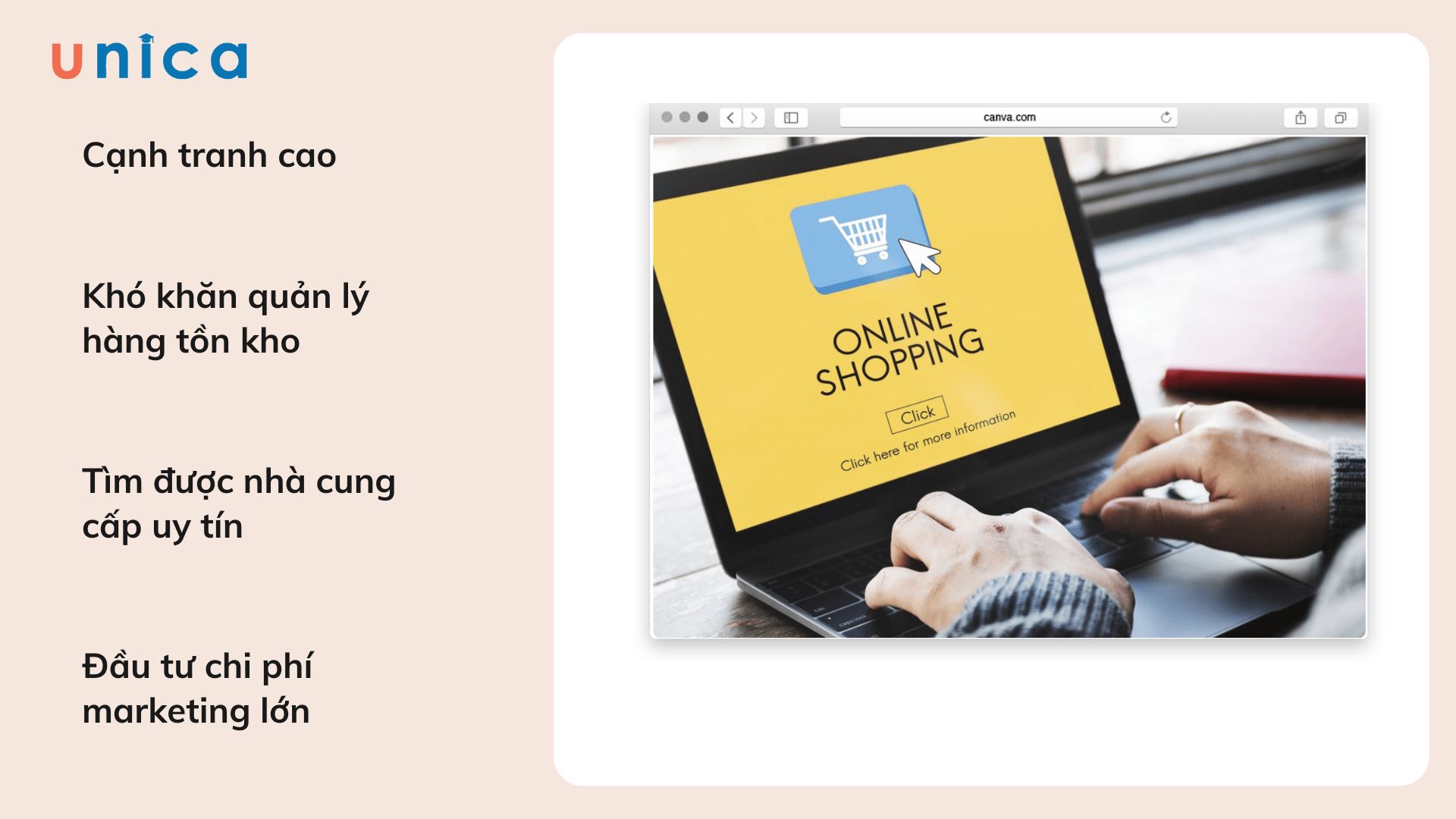 Khó khăn khi bán hàng online